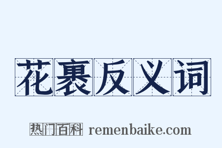 花裹反义词是什么意思的图片